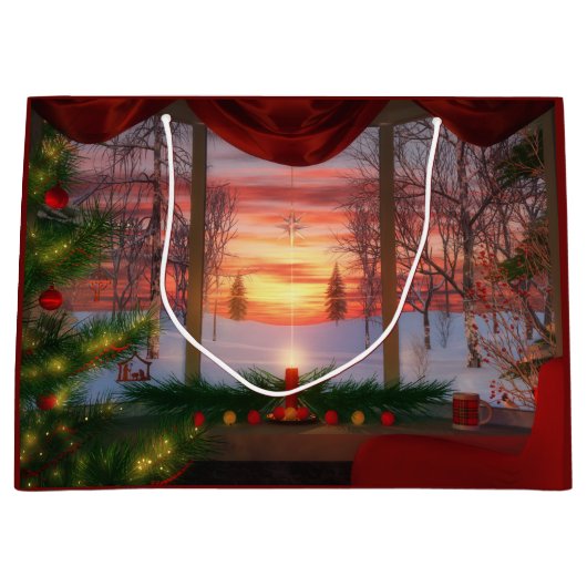 天国デイスプリングクリスマス抱き枕 ラージペーパーバッグ (正面)