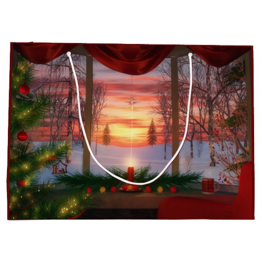 天国デイスプリングクリスマス抱き枕 ラージペーパーバッグ (裏面)