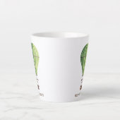 天国バウンドヴィンテージグリーン熱気球 カフェラテマグ (正面)