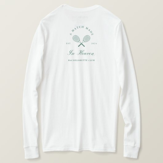 天国バチェロレッテ Tシャツ (デザイン裏面)