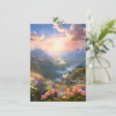 天国マウンテンズサンワイルドフラワーズ悔やみや弔慰 カード (スタンド正面)