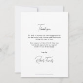 天国マウンテンズサンワイルドフラワーズ悔やみや弔慰 カード (裏面)