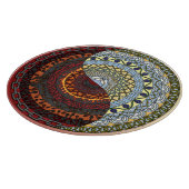 天国及び地獄ガラス切断板 カッティングボード (角)