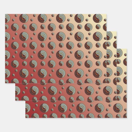 天国及び地獄ラッピング紙セット ラッピングペーパーシート (セット)