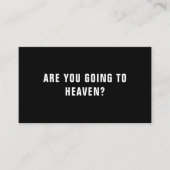 天国問題聖書の聖句クリスチャン 名刺 (正面)