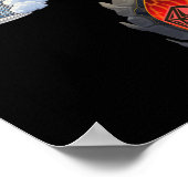 天国地獄D20占い不吉ステッカー ポスター (角)