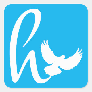 天国大学のスカイブルー スクエアシール