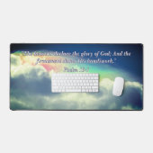 天国宣言詩編19:1 デスクマット (キーボード&マウス)