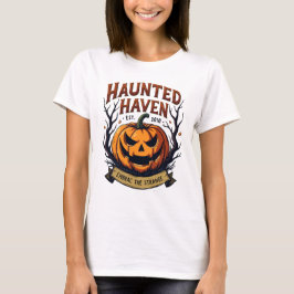 天国幽霊のよく出るハロウィーン引用文 Tシャツ