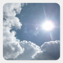 天国待ち(2)ステッカー スクエアシール