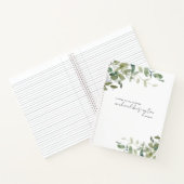 天国悲嘆ジャーナルの夫への手紙 ノートブック (内部)