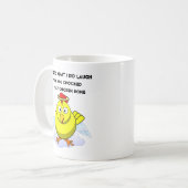 天国漫画で笑う鶏 コーヒーマグカップ (正面左)