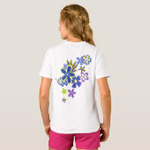 天国的なフラダンス!女の子のTシャツ Tシャツ (裏面フル)