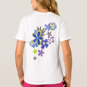 天国的なフラダンス!女の子のTシャツ Tシャツ (裏面)