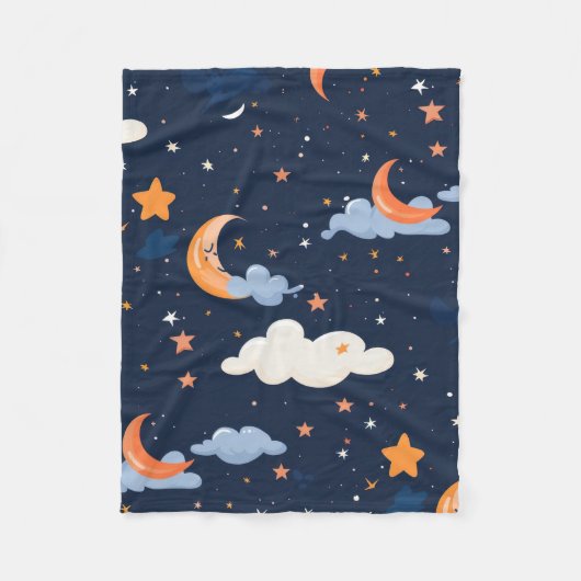 天国紙天文学 フリースブランケット (正面)