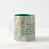 天国素晴らしに奇妙な印が現れた。 ツートーンマグカップ (正面左)