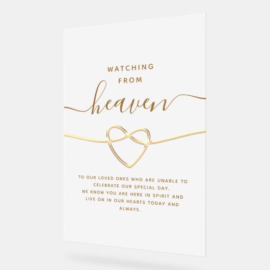 天国結婚記念碑からの眺め アクリルサイン (傾斜)