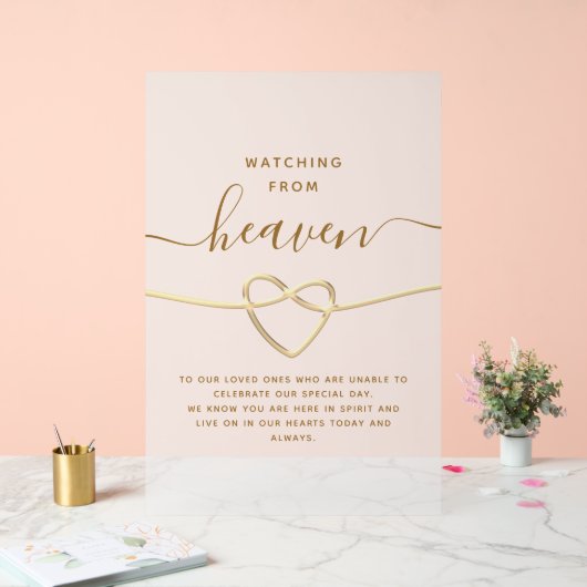 天国結婚記念碑からの眺め アクリルサイン (ウェディング)