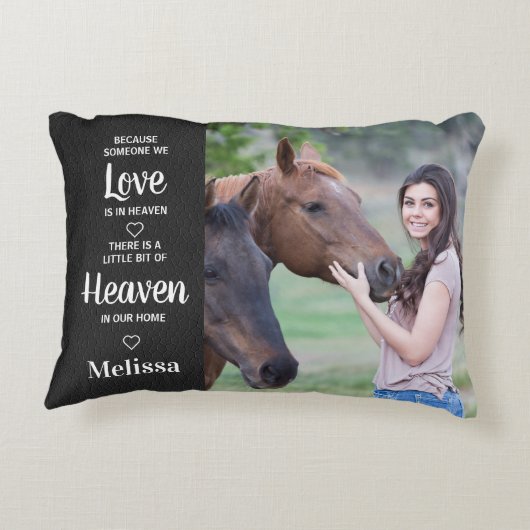 天国記念悔やみや弔慰フェイクレザーファミリーフォト アクセントクッション (裏面)