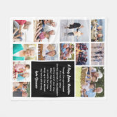 天国記念館の抱擁 フリースブランケット (正面(横))