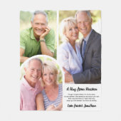 天国詩の抱擁フォトサグメモリアル フリースブランケット (正面)