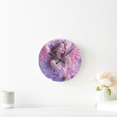 天国赤面：ペタル空の天使 ラウンド壁時計 (ホーム)