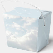 天国送信された雲空の天空の赤ちゃんシャワー フェイバーボックス (裏面)