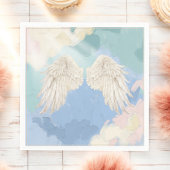 天国送信エンジェルウィングスベビーシャワー スタンダードカクテルナプキン