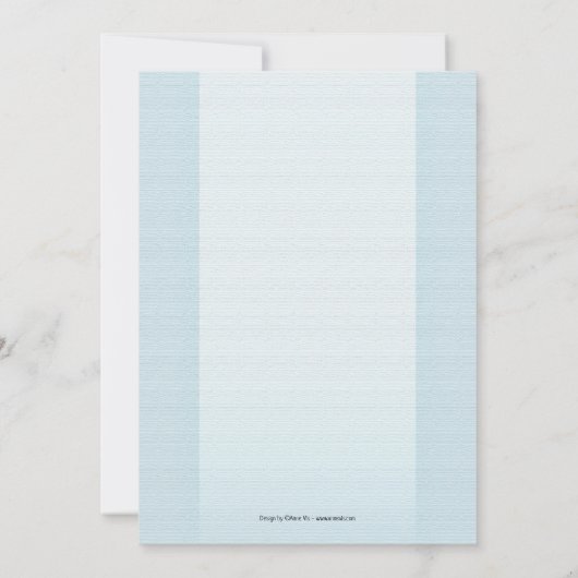 天国送信エンジェルウィングスボーイベビーシャワー招待状 招待状 (裏面)