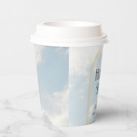 天国送信クラウドスカイボーホーアーチベイビーシャワー 紙コップ (右)