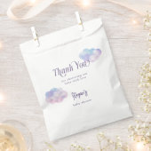 天国送信テーマガールベビーシャワー フェイバーバッグ (クリップ留めされた状態)