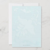 天国送信ベアーエンジェルベビーシャワー招待状 招待状 (裏面)