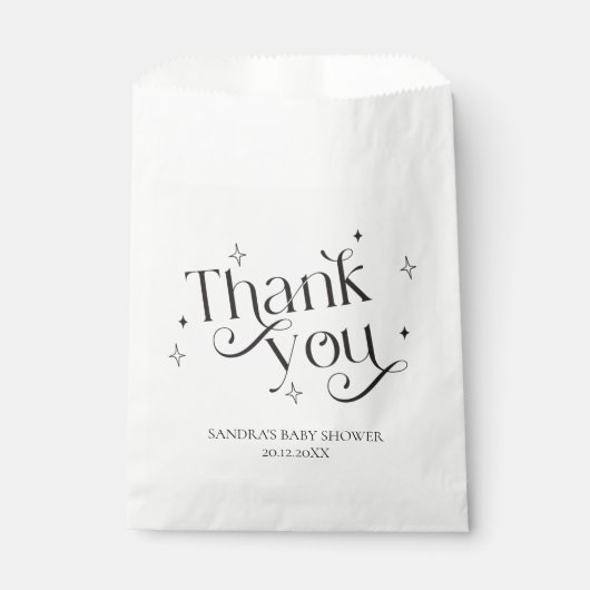 天国送信ベビーシャワーありがとう フェイバーバッグ (正面)