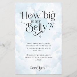 天国送信ベビーシャワーゲームどのように彼女の腹の大きさ