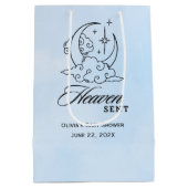 天国送信ベビーシャワーブルームーンスターズ ミディアムペーパーバッグ (裏面)