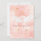 天国送信ベビーシャワー招待状- Little Angel 招待状 (裏面)