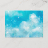 天国送信ボーイベビーシャワー予約リクエスト エンクロージャーカード (裏面)