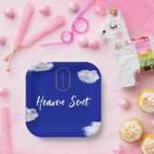 天国送信新生児デコールテーマ紙プレート ペーパープレート (パーティー)