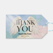 天国送信済みパステルエンジェルウィングスサンキュー ギフトタグ (正面(横))
