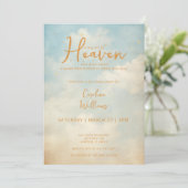 天国送信済み金ゴールド男女兼用宗教 招待状 (スタンド正面)