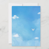 天国送信赤ちゃんシャワー招待状 招待状 (裏面)