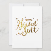 天国送信金ゴールドハローベイビーシャワースターズ サンキューカード (裏面)