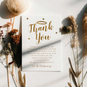 天国送信金ゴールドハローベイビーシャワースターズ サンキューカード