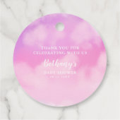 天国送信金ゴールドハローベビーシャワーピンク フェイバータグ (裏面)