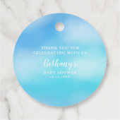 天国送信金ゴールドハローベビーシャワーブルー フェイバータグ (裏面)