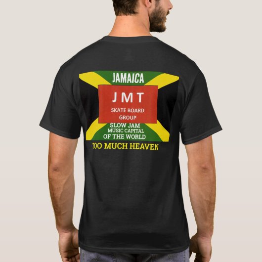 天国過ぎ。ベーシックダークTシャツ Tシャツ (裏面)