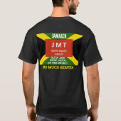 天国過ぎ。ベーシックダークTシャツ Tシャツ (裏面)