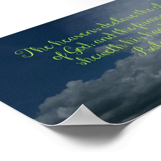 天国達が栄光を宣言する ポスター (角)