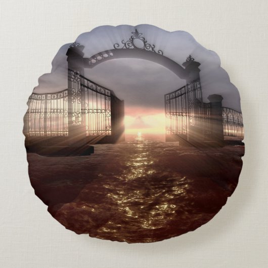 天国門 ラウンドクッション (正面)