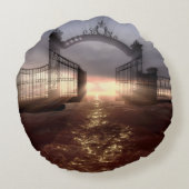 天国門 ラウンドクッション (裏面)